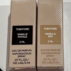 TOM FORD SET OF VANILLA SEX & VANILLA FATALE EDP 2ml/.07oz each